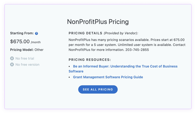 nonprofitplus-capterra-pricing
